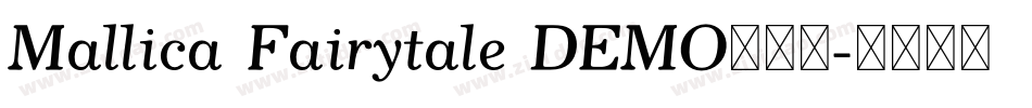 Mallica Fairytale DEMO手机版字体转换